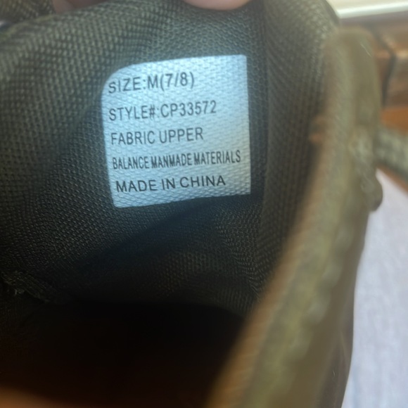 Ect-love green combat boots# with patches - Picture 6 of 9